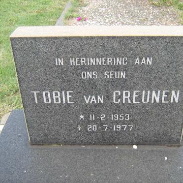 GREUNEN Tobie, van 1953-1977
