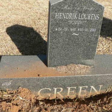 GREEN Hendrik Lourens 1945-2003