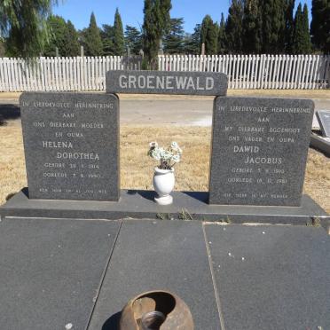 GROENEWALD Dawid Jacobus 1910-1981 &amp; Helena Dorothea 1914-1990