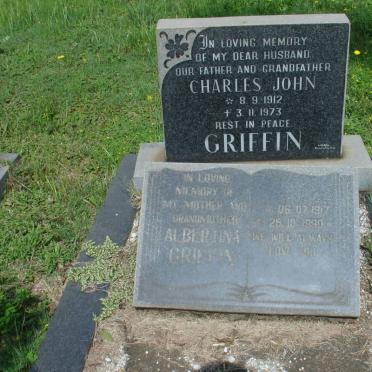 GRIFFIN Charles John 1912-1973 &amp; Albertina 1917-1990