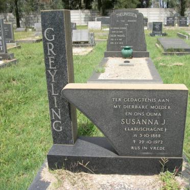 GREYLING Susanna J. nee LABUSCHAGNE 1888-1972
