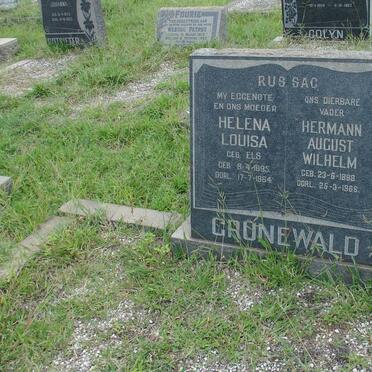 GRUNEWALD Hermann August Wilhelm 1886-1966 &amp; Helena Louisa ELS 1895-1964