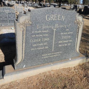 GREEN Oliver Edwin 1893-1956 &amp; Evelyn 1900-1957