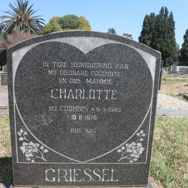 GRIESSEL Charlotte nee COOMBES 1943-1970