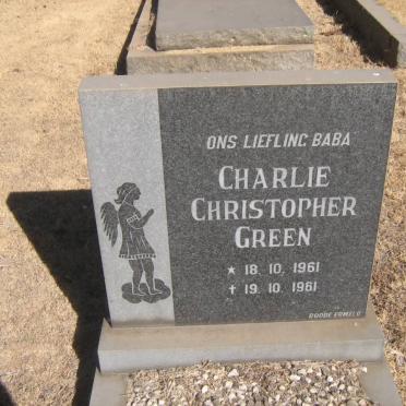 GREEN Charlie Christopher 1961-1961