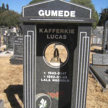 GUMEDE Kafferkie Lucas 1942-1992