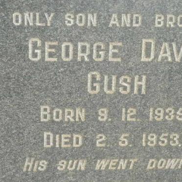 GUSH George David 1935-1953