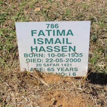 HASSEN Fatima Ismail 1935-2000