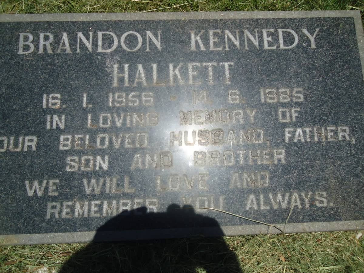 HALKETT Brandon Kennedy 1956-1985