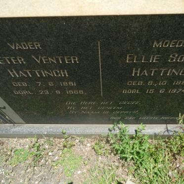 HATTINGH Pieter Venter 1891-1968 &amp; Ellie Sophia 1893-1974