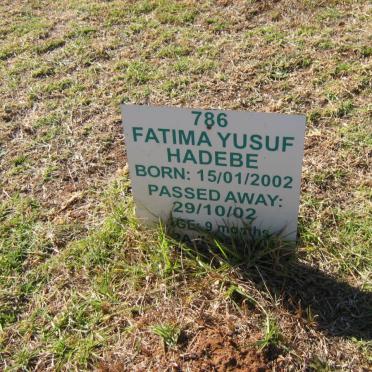 HADEBE Fatima Yusuf 2002-2002