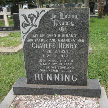 HENNING Charles Henry 1924-1977