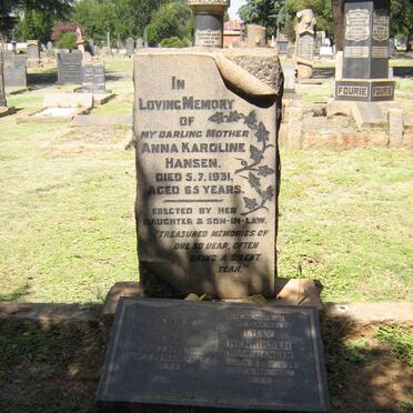 HENRIKSEN Louis 1880-1960 &amp; Lily HANSEN 1894-1952 :: HANSEN Anna Karoline -1931