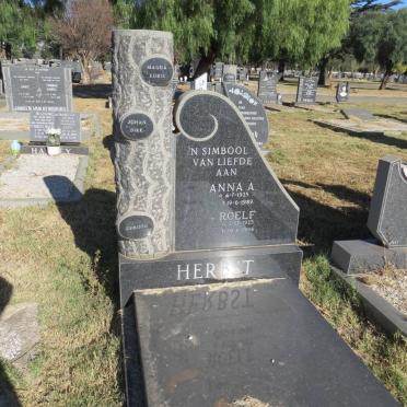 HERBST Roelf 1925-1994 &amp; Anna A. 1925-1989