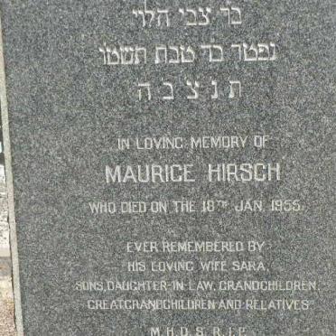 HIRSCH Maurice -1955