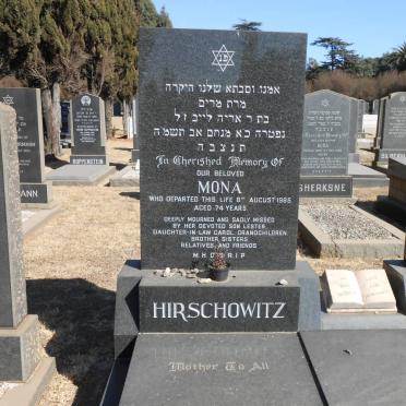 HIRSCHOWITZ Mona -1985