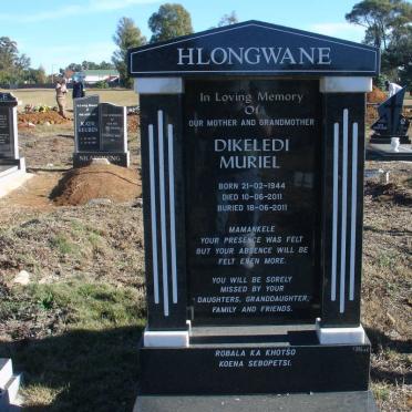 HLONGWANE Dikeledi Muriel 1944-2011