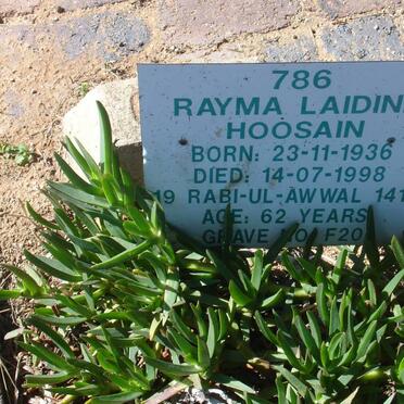 HOOSAIN Rayma Laidine 1936-1998
