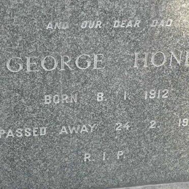 HONEY George 1912-1960