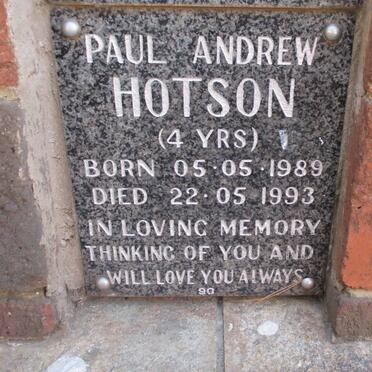 HOTSON Paul Andrew 1989-1993