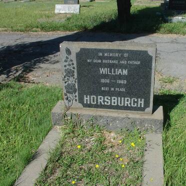 HORSBURGH William 1906-1963