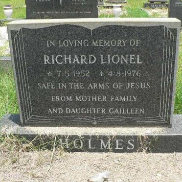 HOLMES Richard Lionel 1952-1976