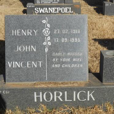 HORLICK Henry John Vincent 1918-1995