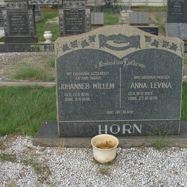 HORN Johannes Willem 1876-1956 &amp; Anna Levina 1887-1978