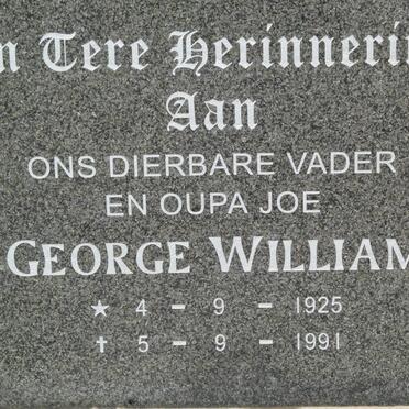 HOLLOWAY George William 1925-1991 &amp; Ellen 1924-1980