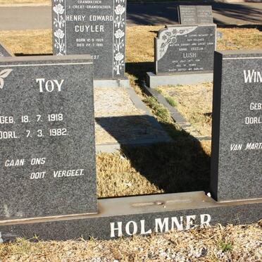 HOLMNER Toy 1918-1982 &amp; Winnie 1919-1982