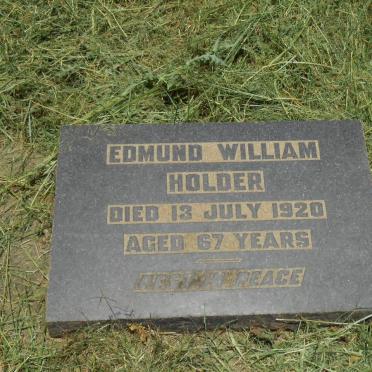 HOLDER Edmund William -1920