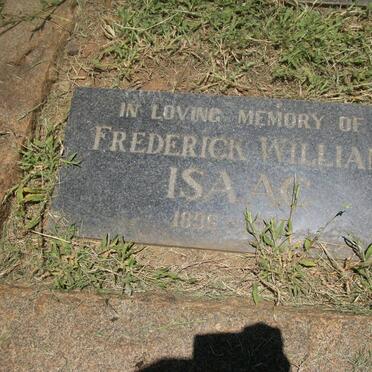 ISAAC Frederick William 1896-19??