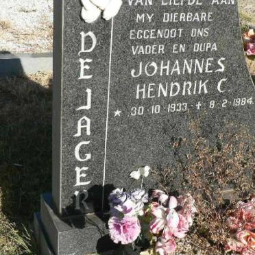 JAGER Johannes Hendrik C., de 1933-1984