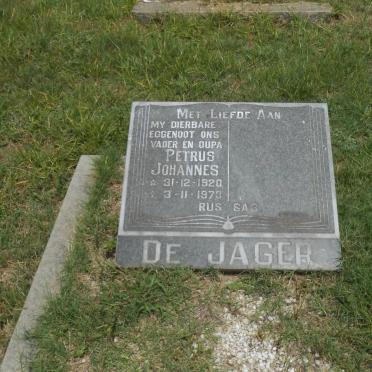 JAGER Petrus Johannes, de 1920-1973