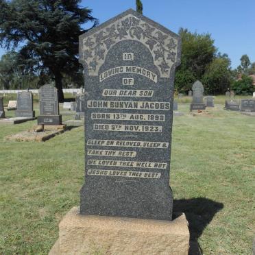 JACOBS John Bunyan 1898-1923