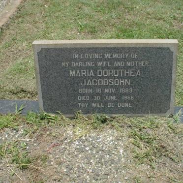 JACOBSOHN Joseph Edward 1870-1967 :: JACOBSOHN Maria Dorothea 1889-1966 :: JACOBSOHN Union 1919-1962