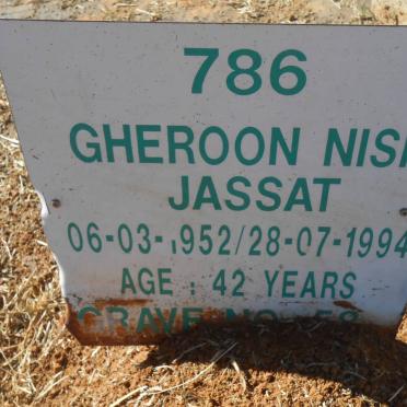 JASSAT Gheroon Nish 1952-1994