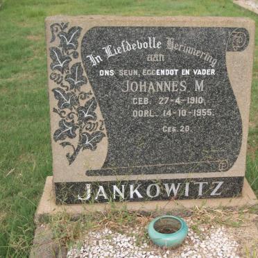 JANKOWITZ Johannes M. 1910-1955