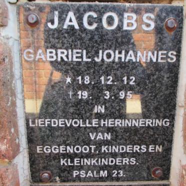 JACOBS Gabriel Johannes 1912-1995