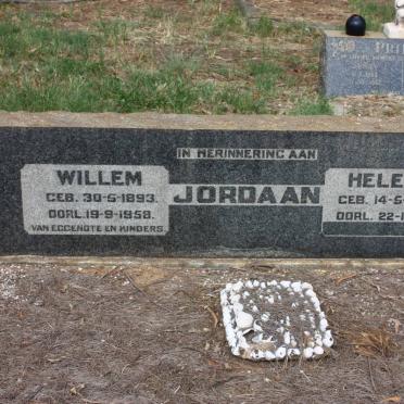 JORDAAN Willem 1893-1958 &amp; Helena 1893-1984