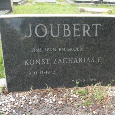 JOUBERT Zacharias F. 1943-1963