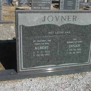 JOVNER Albert 1920-1990 &amp; Dinah 1916-1993