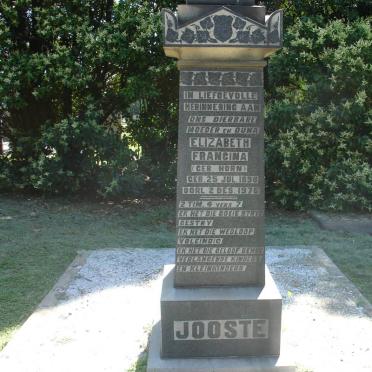 JOOSTE Elizabeth Francina nee HORN 1898-1976