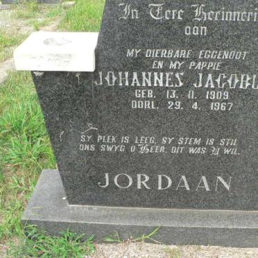 JORDAAN Johannes Jacobus 1909-1967
