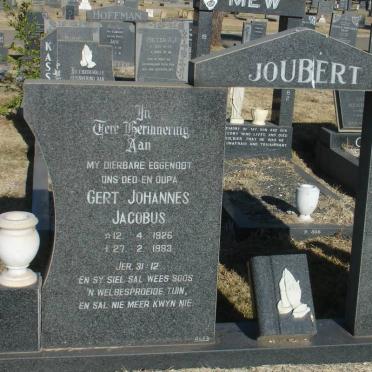 JOUBERT Gert Johannes Jacobus 1926-1983