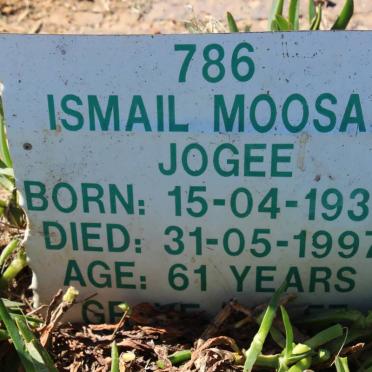JOGEE Ismail Moosa 1936-1997