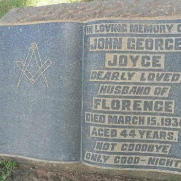 JOYCE John George -1930