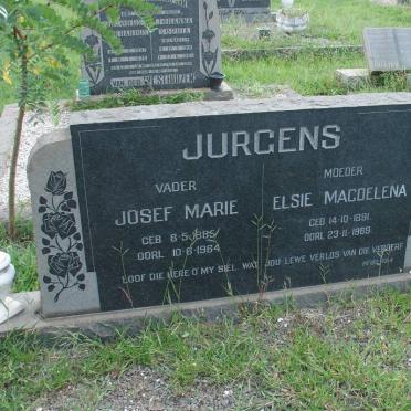JURGENS Josef Marie 1885-1964 &amp; Elsie Magdelena 1891-1969