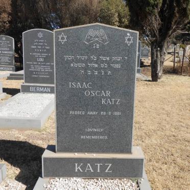 KATZ Isaac Oscar -1981