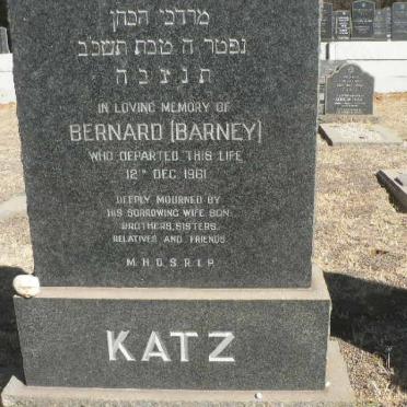 KATZ Bernard -1961